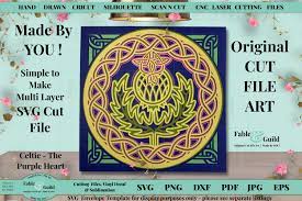Download 3d Layered Mandala Scottish Celtic Knot Scotland Thistle Svg 1226280 Cut Files Design Bundles