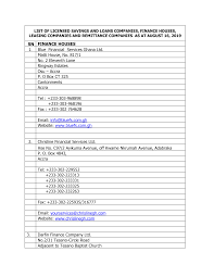 Http Ghasalc Com Bfd Download List Of Licensed Specialised Deposit Taking Institutions