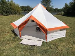 Ozark Trail 8 Person Yurt Tent With Hanging Media Sleeve Table And Mud Mat In 2020 Yurt Camping Tent Tent Camping