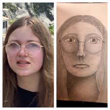 My 11 year old's portrait drawing, anyone care to critique it?