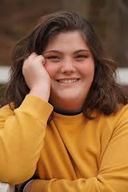 And it's Miss Emily Shimp taking a turn at the Trust Fall.