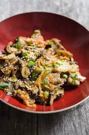 Sesame Stir Fried Pork With Shiitakes Recipe Pork Recipes Fried Pork Pork Entrees
