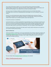 Ppt How Important Is Domain Knowledge For A Business Analyst Powerpoint Presentation Id 7965262