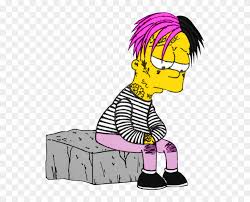 # sad # bart simpson # lisa simpson # episode 6 # season 14. Lil Peep Bart Bart Simpson Sad Boy Clipart 509777 Pikpng