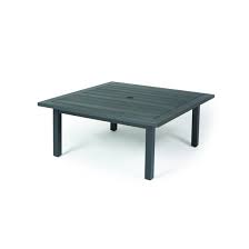 It is lightweight and space saving for easy movement, constructed of solid metal pipe and excellent workmanship, perfect for indoor and outdoor use. Mallin Trinidad Woodgrain 36 Square Coffee Table With Umbrella Hole Bc3736 W136u
