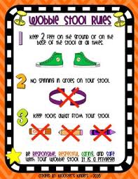 Wobble Hokki Stool Rules Poster Flexible Alternative Seating 2 Versions Alternative Seating Classroom Alternative Seating Flexible Seating Classroom