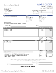 For detailed instructions, see the blog article. Work Orders Free Work Order Form Template For Excel