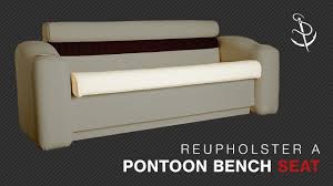 This is a diy pontoon kit that you can use to build a floating pontoon tiny house or floating fishing shack. How To Reupholster The Seat For A Pontoon Bench Youtube