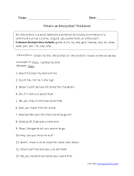 What Is An Interjection Worksheet Interjections Free Grammar Worksheet Grammar Worksheets