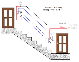 It is possible to place more than one intermediate switch on the cable between both of the two way an alternative way to wire a two way light circuit which is convenient for wall lamps with a switch in or. How To Connect A 2 Way Switch With Circuit Diagram