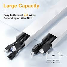 Maybe you would like to learn more about one of these? Cable Management Channel Cmc 01 Cord Raceway Kit Organizing Mount Tv System Hide Computer Cables 250 Inches White Buy Online At Best Price In Uae Amazon Ae