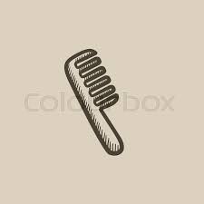 Are you looking for the best images of hair brush sketch? Comb Vector Sketch Icon Isolated On Stock Vector Colourbox