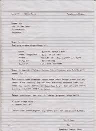 Contoh Surat Lamaran Kerja Tulis Tangan Dan Ketik Tulisan Tangan Tulisan Huruf