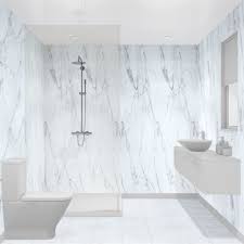 Multipanel Linda Barker Calacatta Marble Hydro Lock Tongue Groove Bathroom Wall Panel Bathroom Wall Panels Shower Wall Panels Marble Bathroom