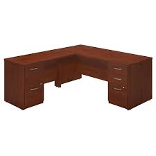 Bush Business Furniture Components Elite 72 W X 30 D L Shaped Desk With 2 And 3 Drawer Pedestals Bush Business Furniture L Shaped Desk L Shaped Executive Desk