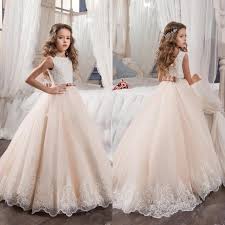 2018 Vintage Flower Girl Dresses For Weddings Blush Pink Custom Made Princess White Flower Girl Dresses Flower Girl Dresses Vintage Toddler Flower Girl Dresses