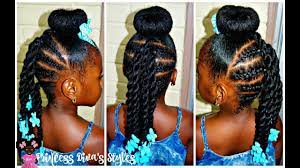 Add to the adorableness and enhance the hair bubbles with a small bow at the bottom. Just Another Bun Hairstyle Little Girls 4a Natural Hair Youtube