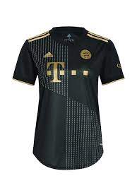 Der fc bayern hat in seiner ruhmreichen historie bereits so einige trikots über die spielfelder deutschlands und europas getragen. Fc Bayern Damen Trikot Away 21 22 Offizieller Fc Bayern Store