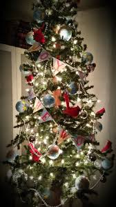 Joy To The World Christmas Tree With Globe Ornaments And Map Banner Used Foam Stress Balls And Inserte Miniature Christmas Trees Globe Ornament Christmas Tree