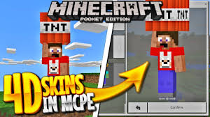 All textures and materials are included. Free 4d Skins In Mcpe How To Install 4d Skins In Minecraft Pe Tutorial Minecraft Pocket Edition Youtube