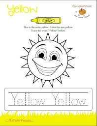 Check Out Our Pumpkinheads Worksheets For The Classroom And At Home This One Is The Color Yellow Download Preschool Worksheets Preschool Colors Preschool