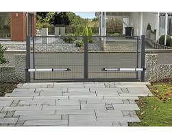 Baumärkte wie obi, hagebaumarkt, toom, bauhaus und hornbach bieten auch gartentor schlösser an. Doppeltor Doppelstabmatte Mit E Antrieb 3000x1200 Mm Anthrazit Bei Hornbach Kaufen