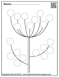 Then have the children dot each circle with a marker to create the picture. Set Of Spring Dot Marker Free Coloring Pages Coloring Home