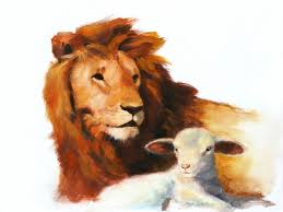 14 vintage 1982 print jesus and the lamb religious christian art decor brown. 47 Lion And Lamb Wallpaper On Wallpapersafari