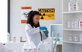 Corrosive materials are denoted by a hand or other material being dissolved by a chemical. 12 Important Lab Safety Symbols And Their Meanings Lovetoknow