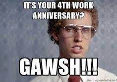 Work anniversary is not only a milestone but it also brings down the emotions associated with an employee's years of service.as such making them feel valued and appreciated by down pouring them with awesome work anniversary wishes is the least you can do as an employer or a colleague of the employee. Funny Job Anniversary Wishes