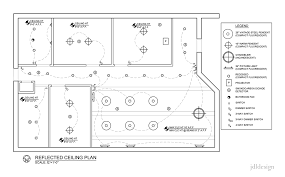 Simple Reflected Ceiling Plan With Legend And Switching Ceiling Plan Electrical Layout How To Plan