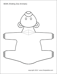 Have the child cut the bottom four animal squares from each page, or this could easily be done one page at a time. Folding Zoo Animal Templates Free Printable Templates Coloring Pages Firstpalette Com