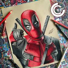 How to draw captain marvel: Deadpool Deadpool Drawing Cartoon Artist Marvel Art