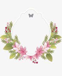 Floral Frame Frame Clipart Clipart Retro Floral Border Png And Vector With Transparent Background For Free Download Floral Painting Floral Embroidery Patterns Flower Png Images