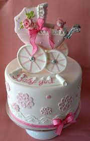 Baby Girl Carriage Birthday Cake Kids Baby Cake Baby Shower Cakes