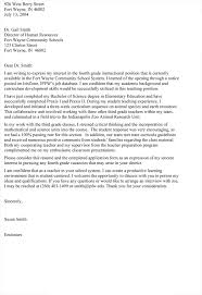 Teacher Cover Letter 12 Best Sample Letters Examples
