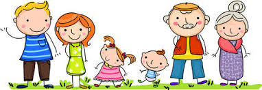 Szczęśliwa Duża Rodzina Z Dziećmi Ilustracja Wektor - Ilustracja ...