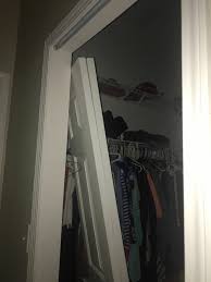 It should come out of the top track easily. How Do I Replace Closet Doors That Keep On Coming Off Hinges Hometalk