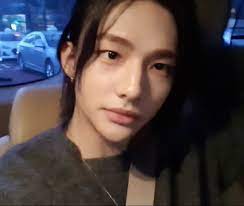 Hyunjin Black Hair In 2021 Long Black Hair Black Hair Long Hair Styles