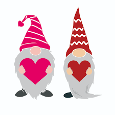 Valentine Gnome With Heart Cuttable Design Svgcuts.com blog free svg files for cricut design space, sure cuts a lot and silhouette studio designer edition.