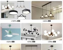 不同類型淘寶燈具安裝示意圖的圖片