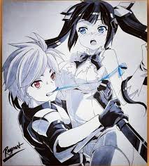 Goddess Hestia And Bell Cranel Chibi Anime Kawaii Danmachi Anime Anime