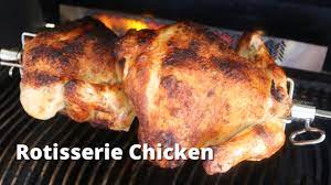 The grill temperature is not as critical as checking the internal temperature of the chicken. Rotisserie Chicken On The Napoleon Gas Grill Rotisserie Chicken Recipe With Malcom Reed Youtube