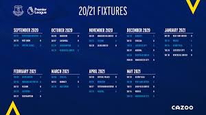 All fixtures premier league carabao cup championship league one league two women's fa cup bundesliga serie a la liga ligue 1 champions league qualifying scottish premiership scottish championship scottish league one saturday 21 november 2020. Everton Football Club 2020 21 Fixtures Discuss Facebook
