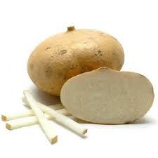 It's white inside and tastes like an apple but not on the outside, the jicama looks like a light brown beet. Jicama Mexican Yam Bean Seeds Pachyrhizus Erosus PreÈ› 3 25