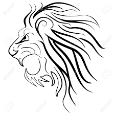 The muscle strengths of the animal here is exaggerated by usage of the geometrical tattoo style. Graphic Silhouette Roaring Lion Lion Tattoo Ink Sketch Royalty Free Cliparts Vectors And Stock Illustration Image 57909200