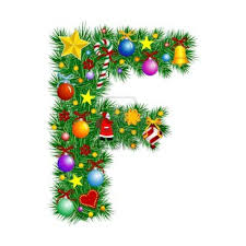 Letter F Christmas Tree Decoration In 2020 Christmas Lettering Christmas Alphabet Christmas Fonts