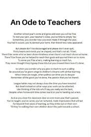 A Thank You Poem My Ode To Teachers Teacher Quotes Inspirational Teacher Appreciation Quotes Thank You Poems For Teachers