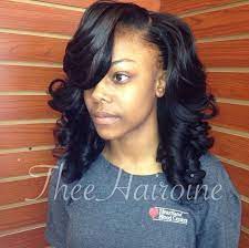 Pin Curls Beautiful Weave Mayvenn Deep Side Part Sew In With Curls Prettycurls Sew In Curls Hair Styles Mayvenn Hair