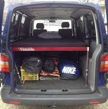 Vw t5 bett vw t5 bike surf maxi bett zum nachr sten 125 x 200 cm. Volkswagen T5 T6 Transporter Kombi Vanable Macht Jeden Van Zum Wohnmobil